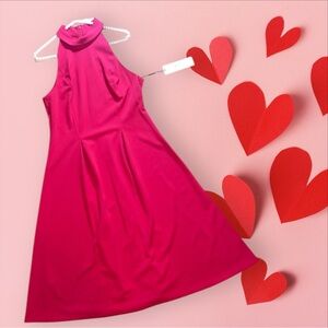 CALVIN KLEIN Sleeveless Halter Neck Dress